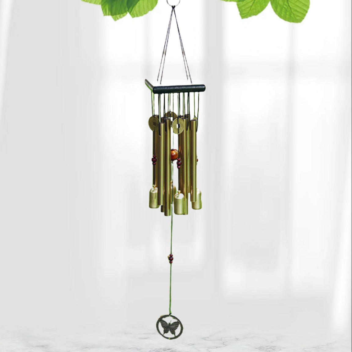 Copper Butterfly Fan Wind Chime