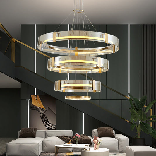 Copper Chandelier Lamp