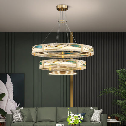 Copper Chandelier Lamp
