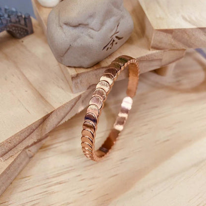 Copper Fish Scale Wave Bracelet