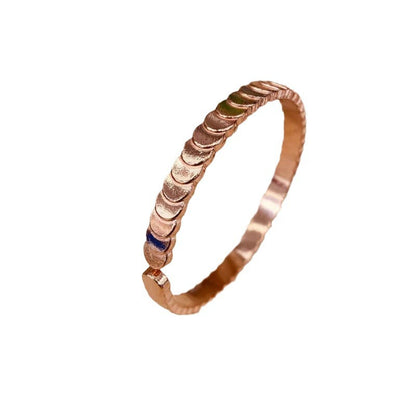 Copper Fish Scale Wave Bracelet