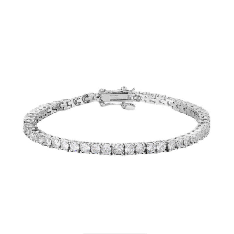 Copper Gold-Plated Zircon Bracelet