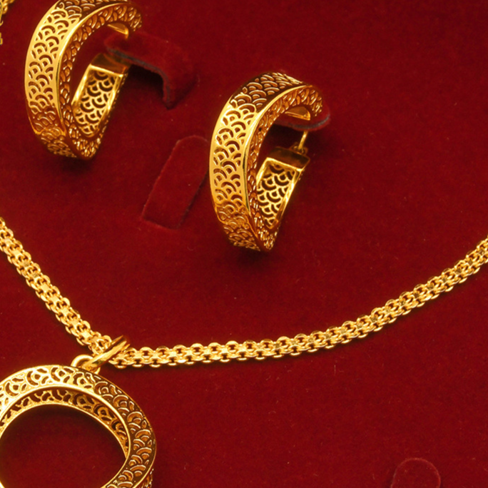 Copper Jewelry Set