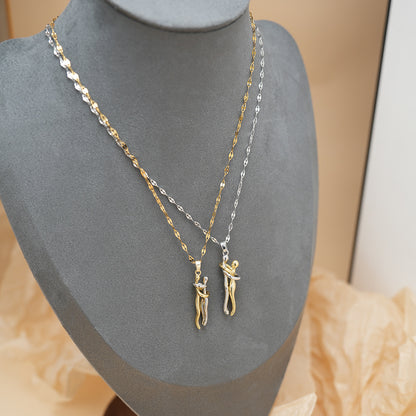 copper pendant necklace