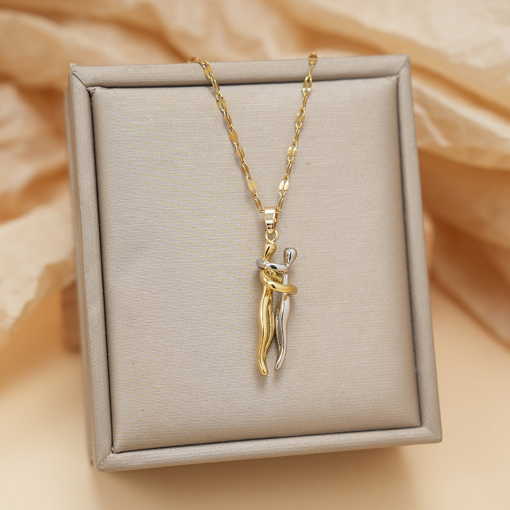 copper pendant necklace