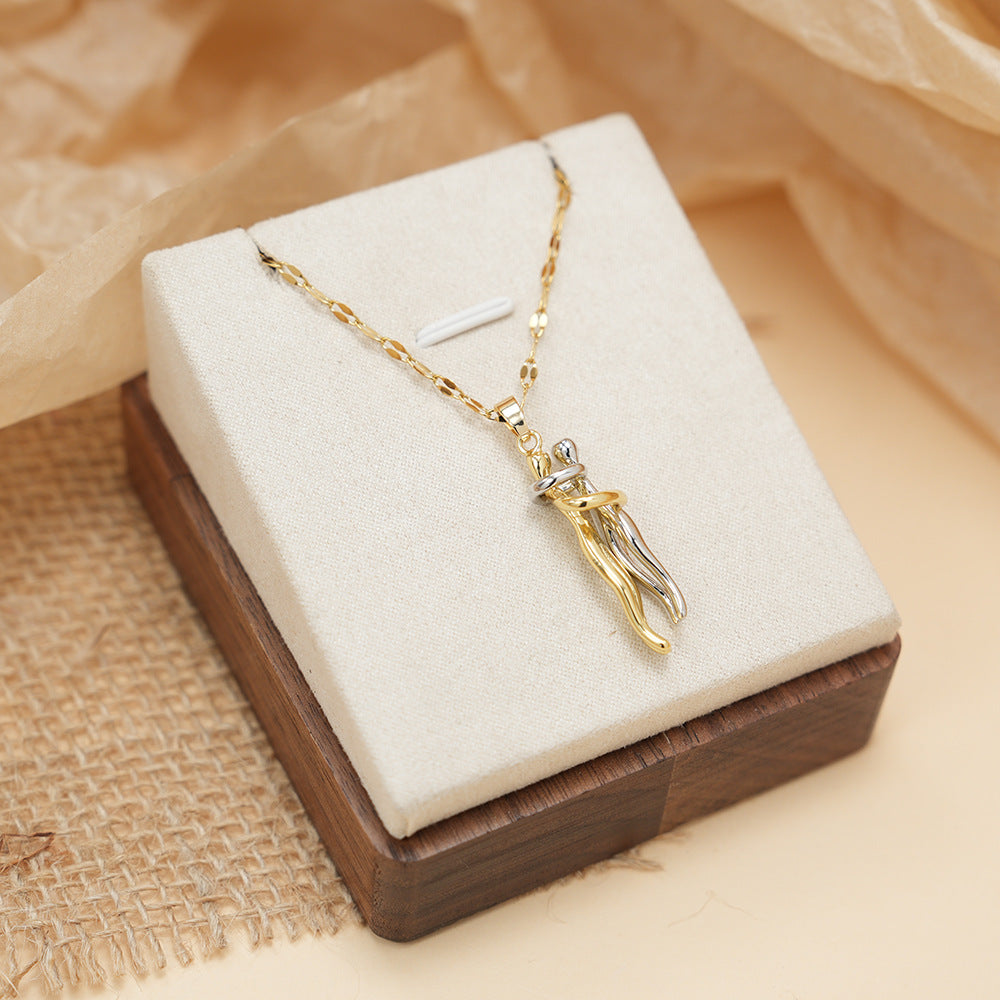 copper pendant necklace