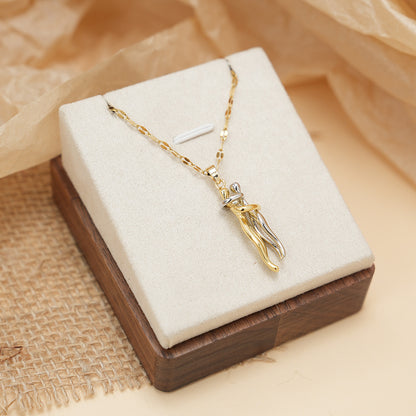 copper pendant necklace