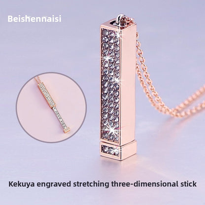 Copper-Plated Diamond Necklace