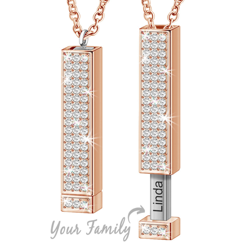 Copper-Plated Diamond Necklace