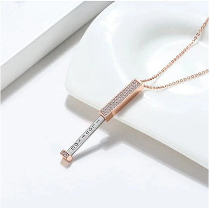Copper-Plated Diamond Necklace