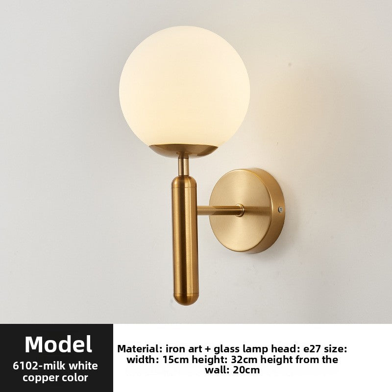 Copper Wall Lamp with LED Light