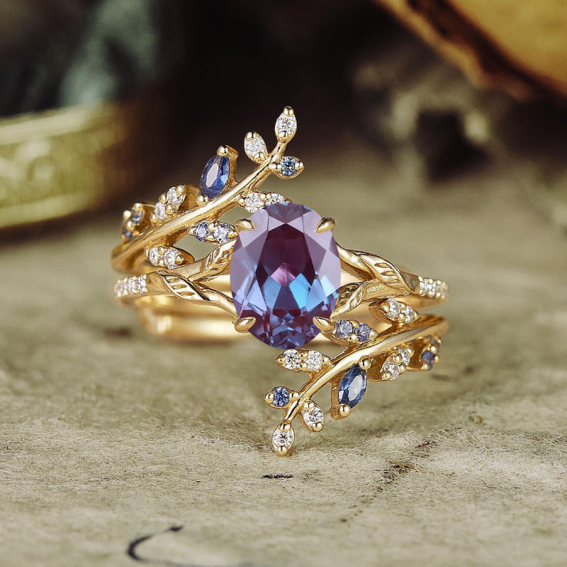 Copper Zircon Ring