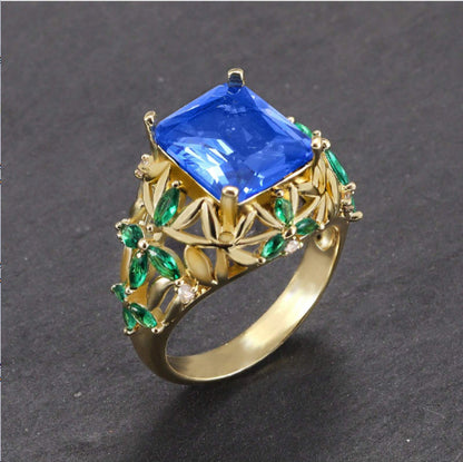 Copper Zircon Ring
