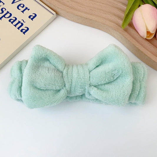 Coral Fleece Absorbent Headband and Wristband Set