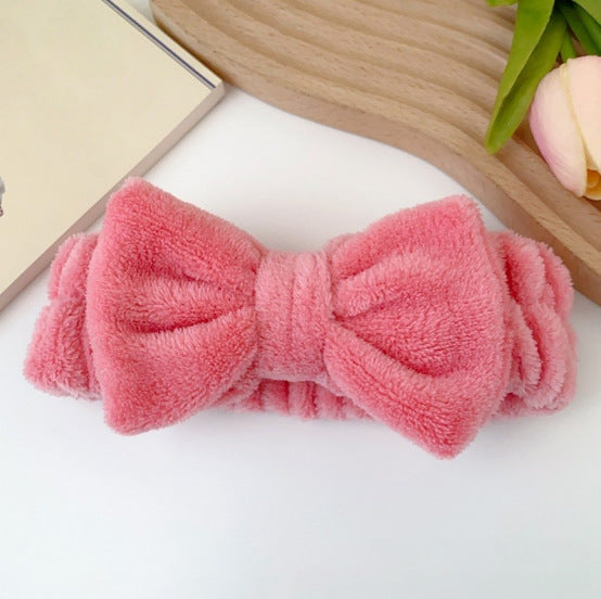 Coral Fleece Absorbent Headband and Wristband Set