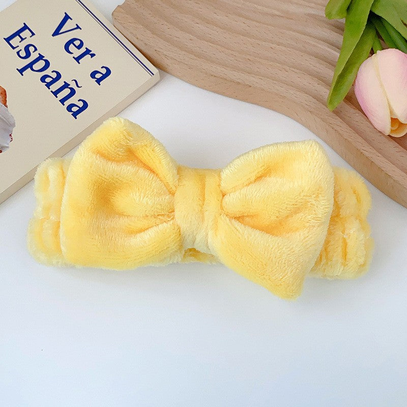 Coral Fleece Absorbent Headband and Wristband Set