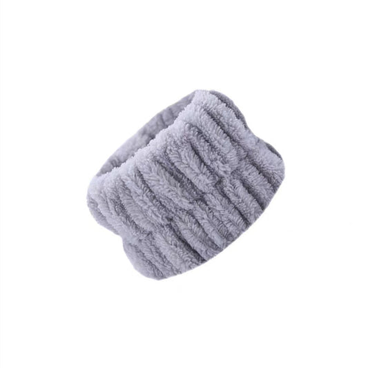 Coral Fleece Absorbent Headband and Wristband Set