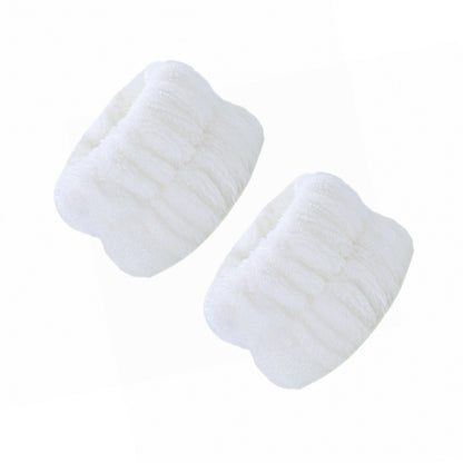 Coral Fleece Absorbent Headband and Wristband Set