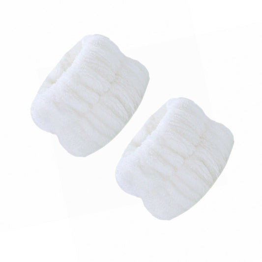 Coral Fleece Absorbent Headband and Wristband Set