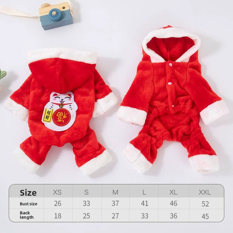 Coral Fleece Pet Costume