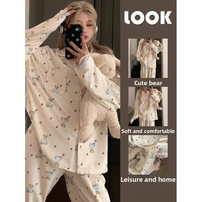 Coral Fleece Women's Winter Pajama Set