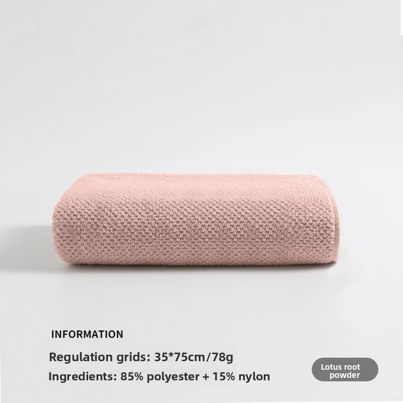 Coral fleece wrapped towel