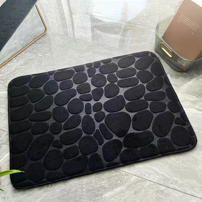 Coral Velvet Absorbent Bathroom Floor Mat Non-Slip Memory Foam Door Mat