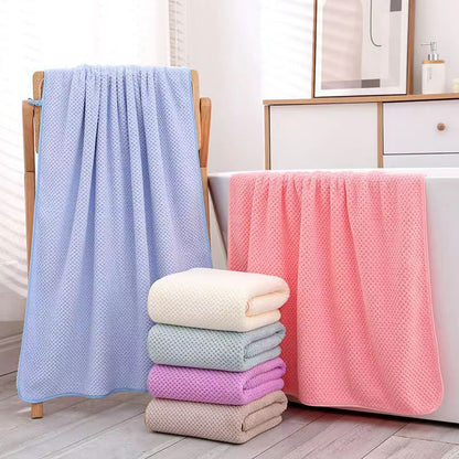 Coral Velvet Bath and Face Towel