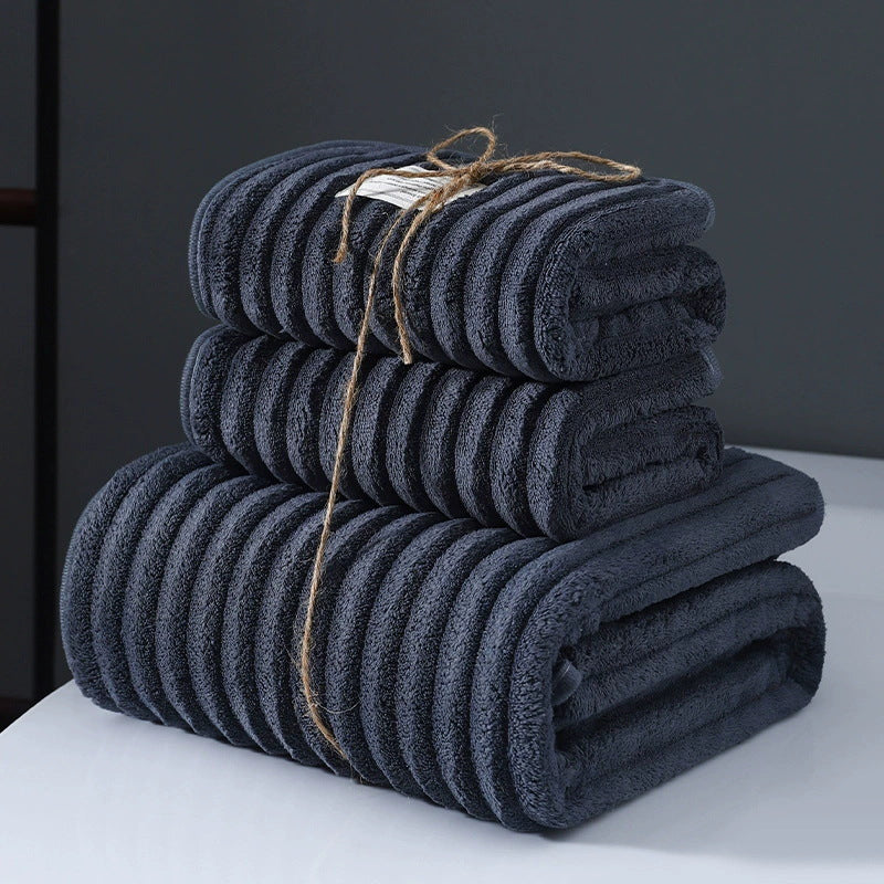 Coral Velvet Bath and Face Towel