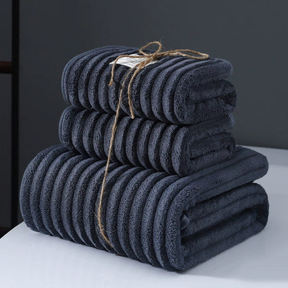 Coral Velvet Bath and Face Towel