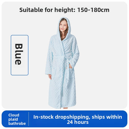 Coral Velvet Bathrobe