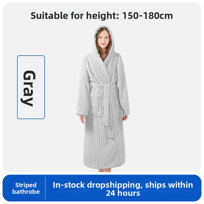 Coral Velvet Bathrobe