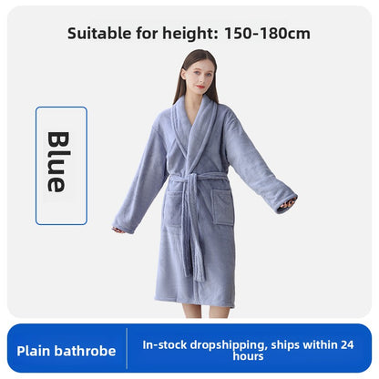 Coral Velvet Bathrobe