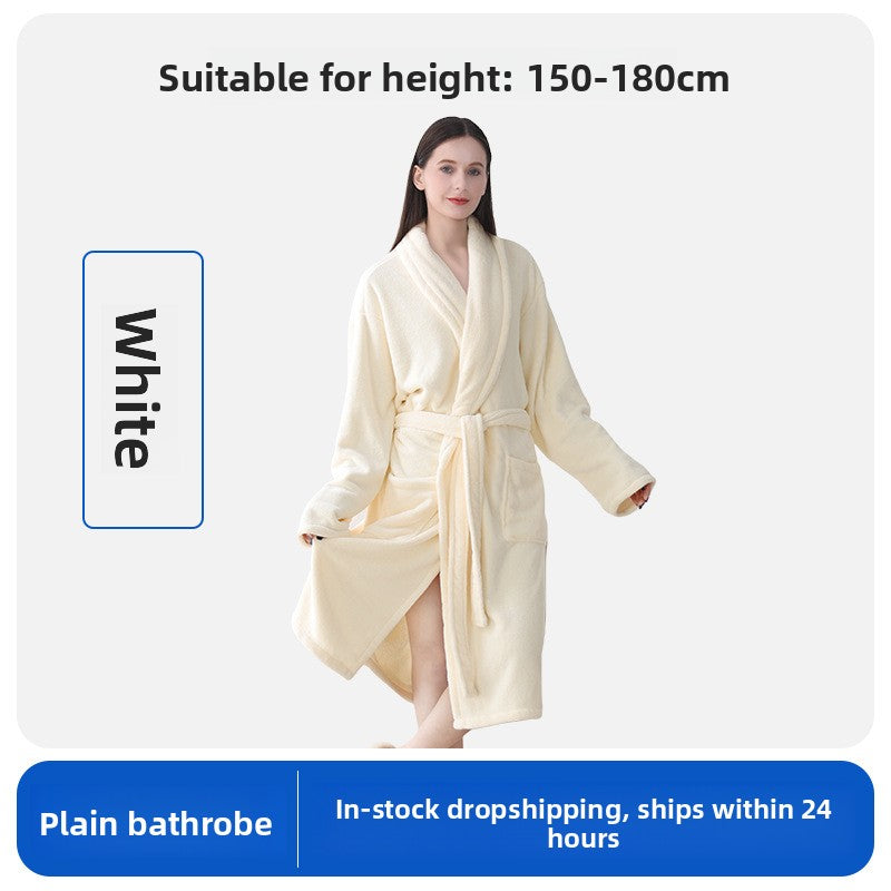 Coral Velvet Bathrobe