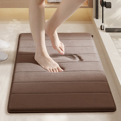 Coral velvet bathroom floor MATS