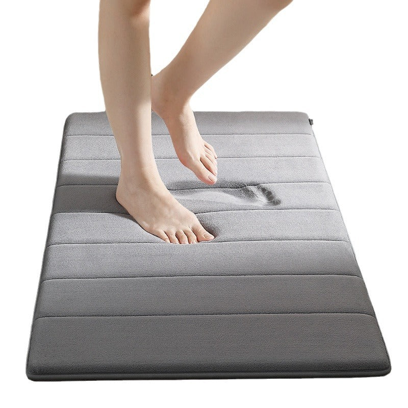Coral velvet bathroom floor MATS