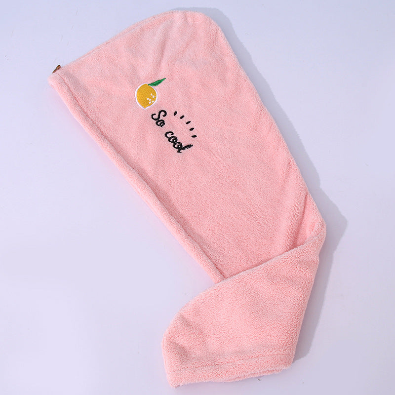 Coral Velvet Dry Hair Cap