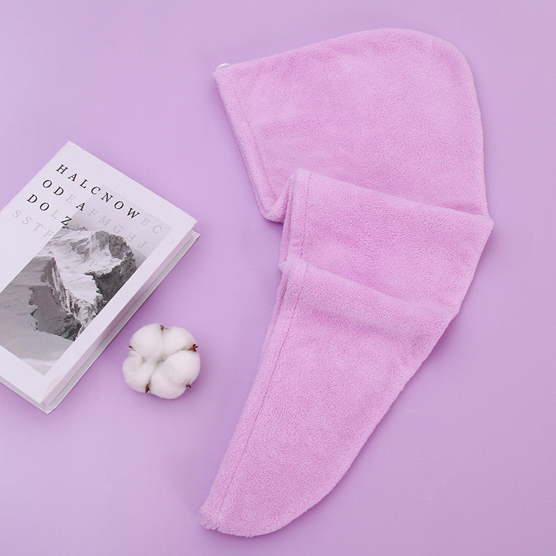Coral Velvet Dry Hair Cap