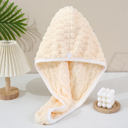 Coral Velvet Dry Hair Cap