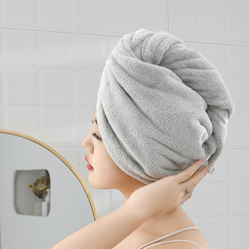 Coral Velvet Dry Hair Cap