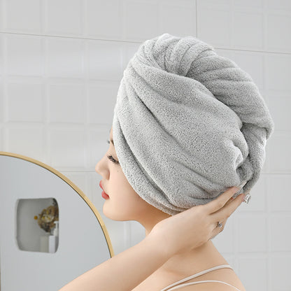 Coral Velvet Dry Hair Cap