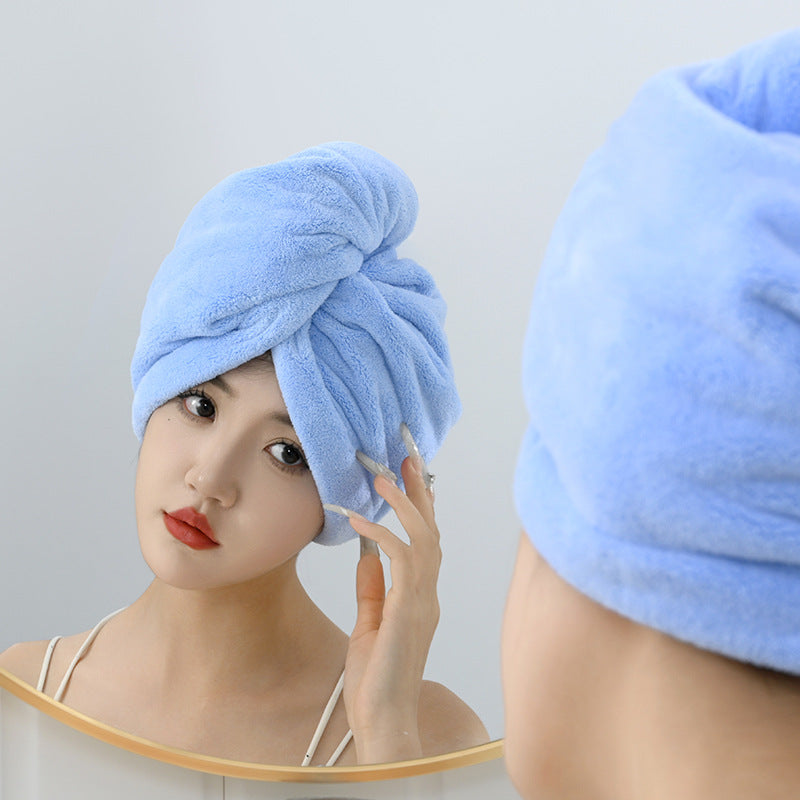 Coral Velvet Dry Hair Cap