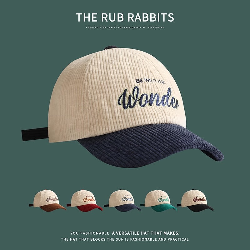 corduroy baseball cap