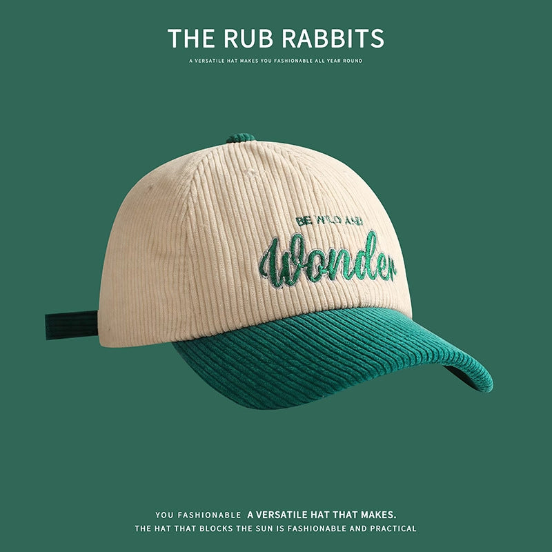 corduroy baseball cap
