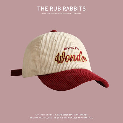corduroy baseball cap