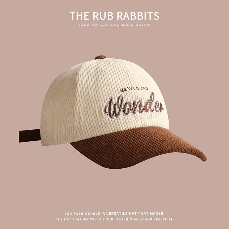 corduroy baseball cap