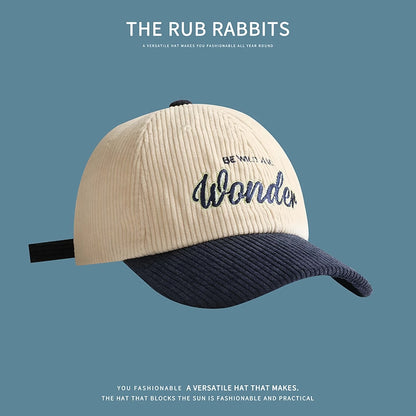 corduroy baseball cap