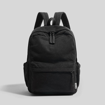 Corduroy Casual Backpack with Air Cushion Straps