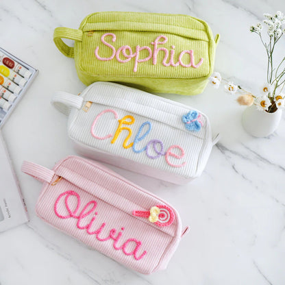 Corduroy Cosmetic Storage Bag