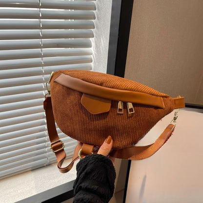 Corduroy Crossbody Bag